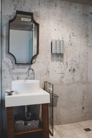 image of a bathroom interior of a hotel room