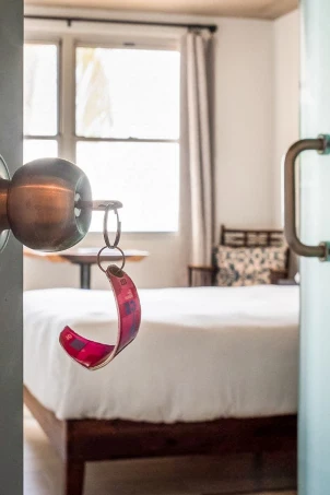 a peak inside our boutique hotel room