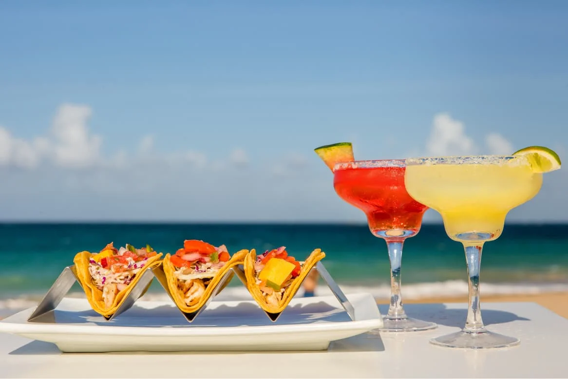 a plate of fish tacos